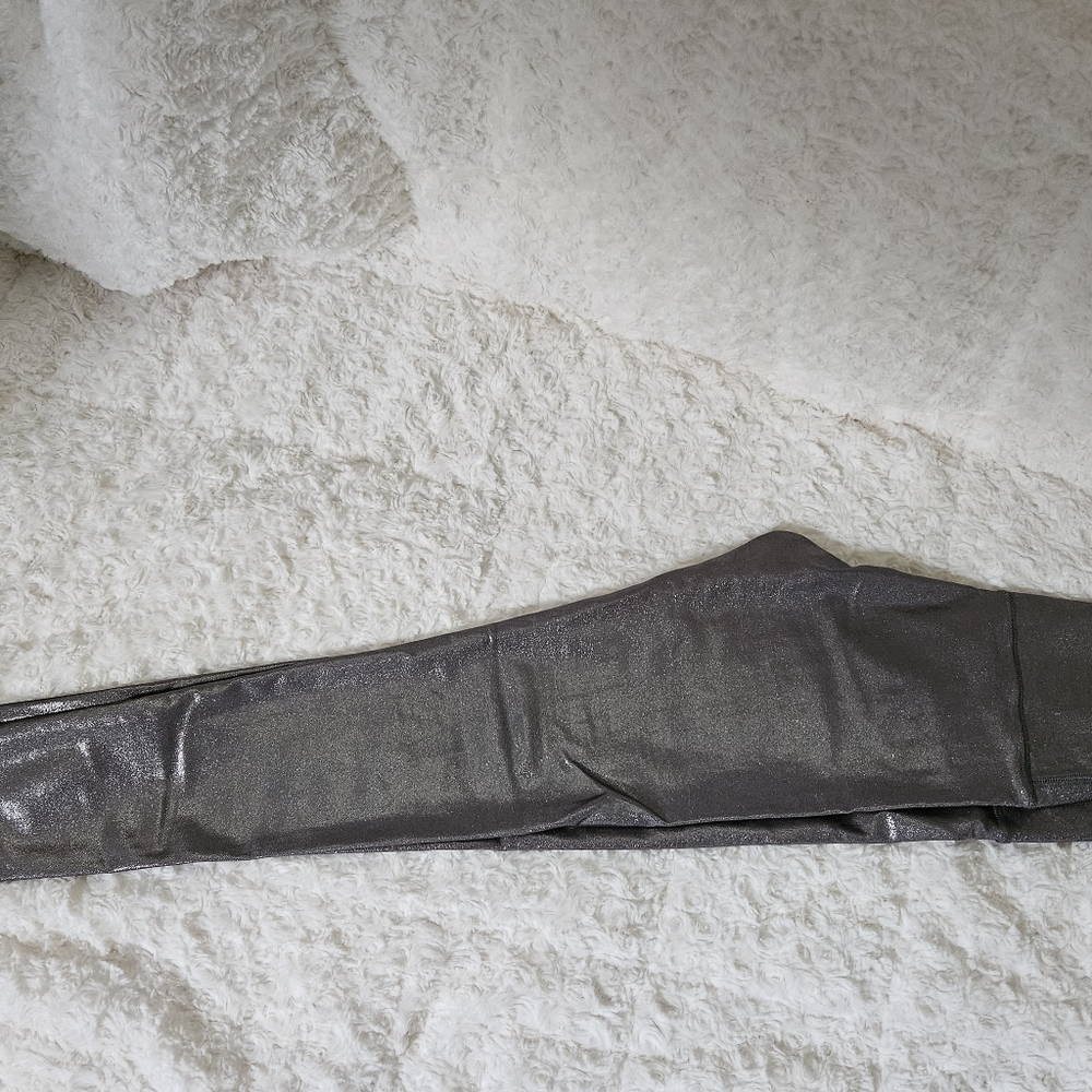 Emily Hsu Grey/Silver sparkle leggings